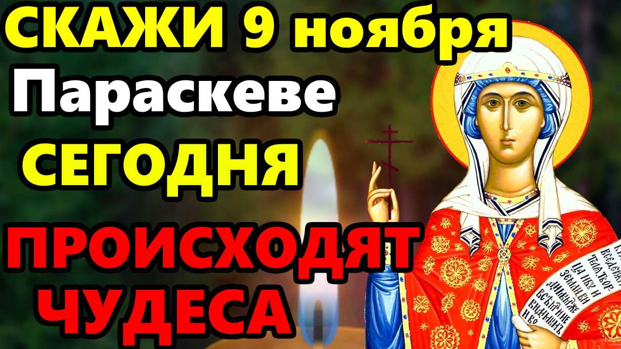 Почему 9 ноября является обворожительным днем и что нельзя делать в день зарок на параскеву