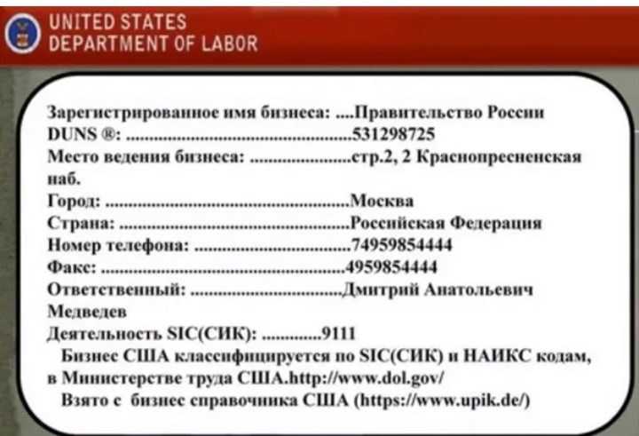 Как зарегистрирована российская федерация?
