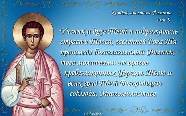 Православные верующие 27 ноября 2021 года отмечают церковный праздник день апостола филиппа