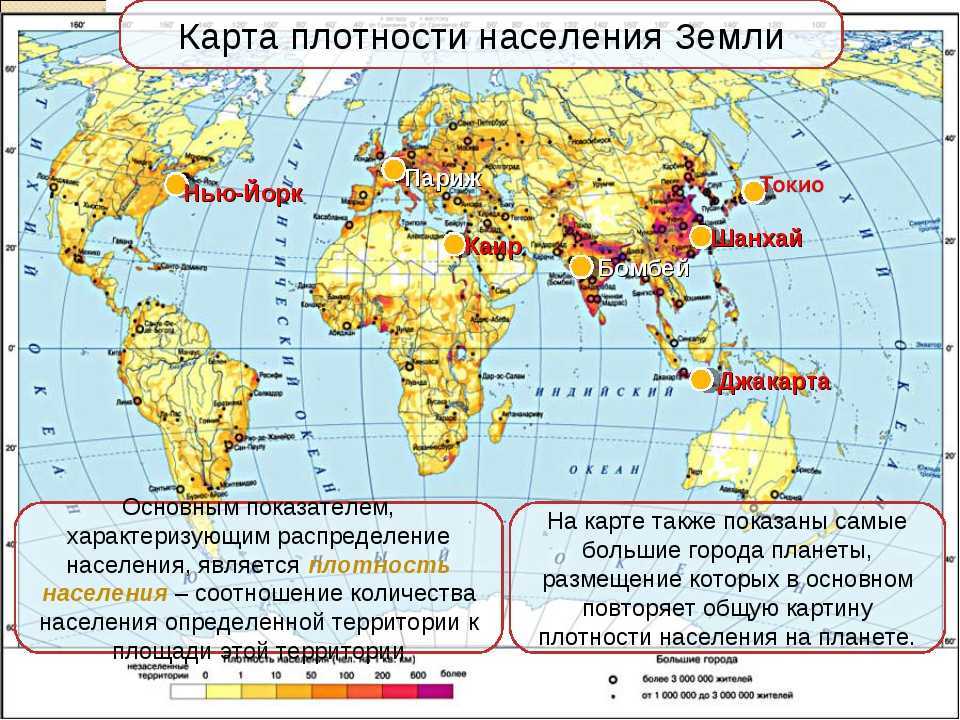 Основные черты географии населения