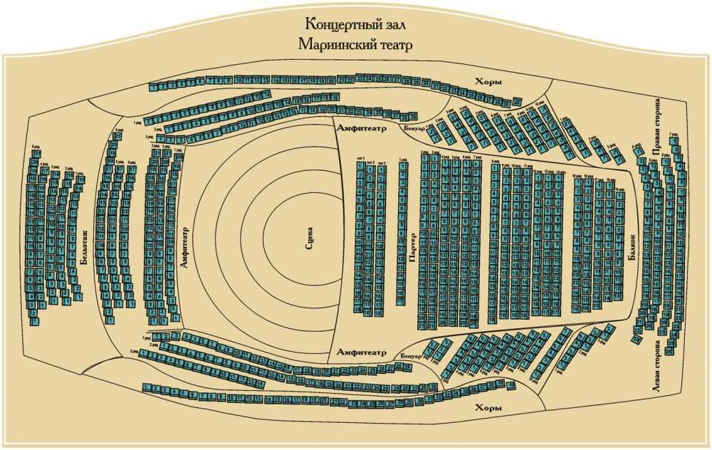 Схема зала мариинского театра старая сцена - Basanova.ru