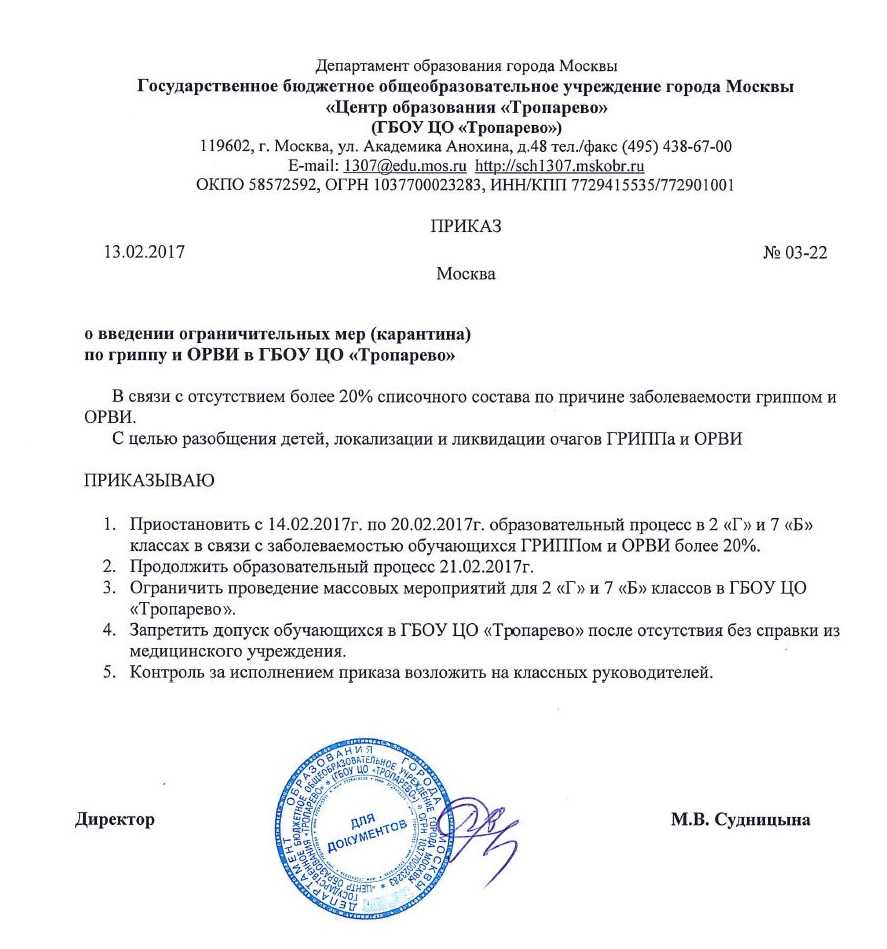 Что делать если в классе заболели коронавирусом?