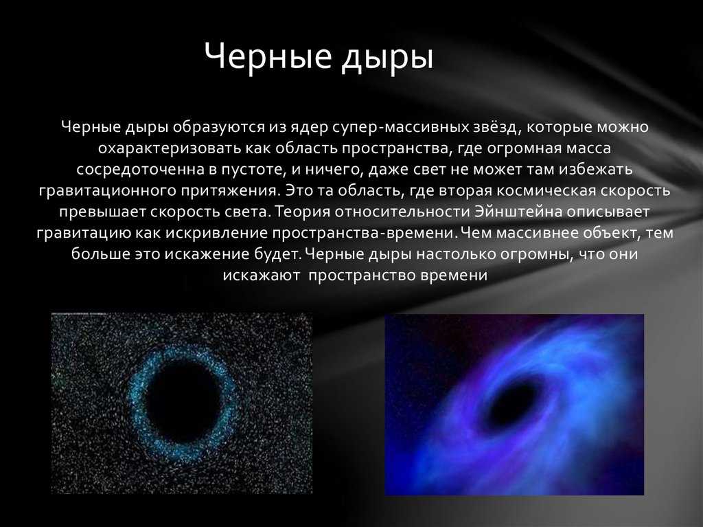 Черные дыры: описание, факты, классификация