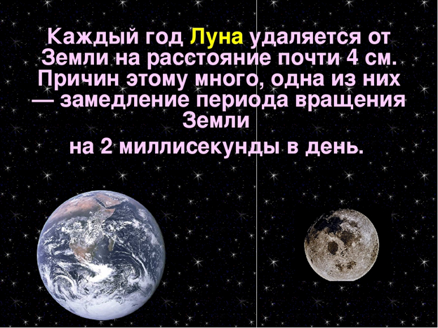 Почему луна отдаляется от нас - мкс онлайн