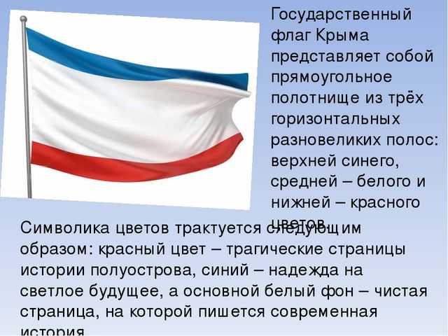 Герб и флаг крыма: описание картинок на символах республики