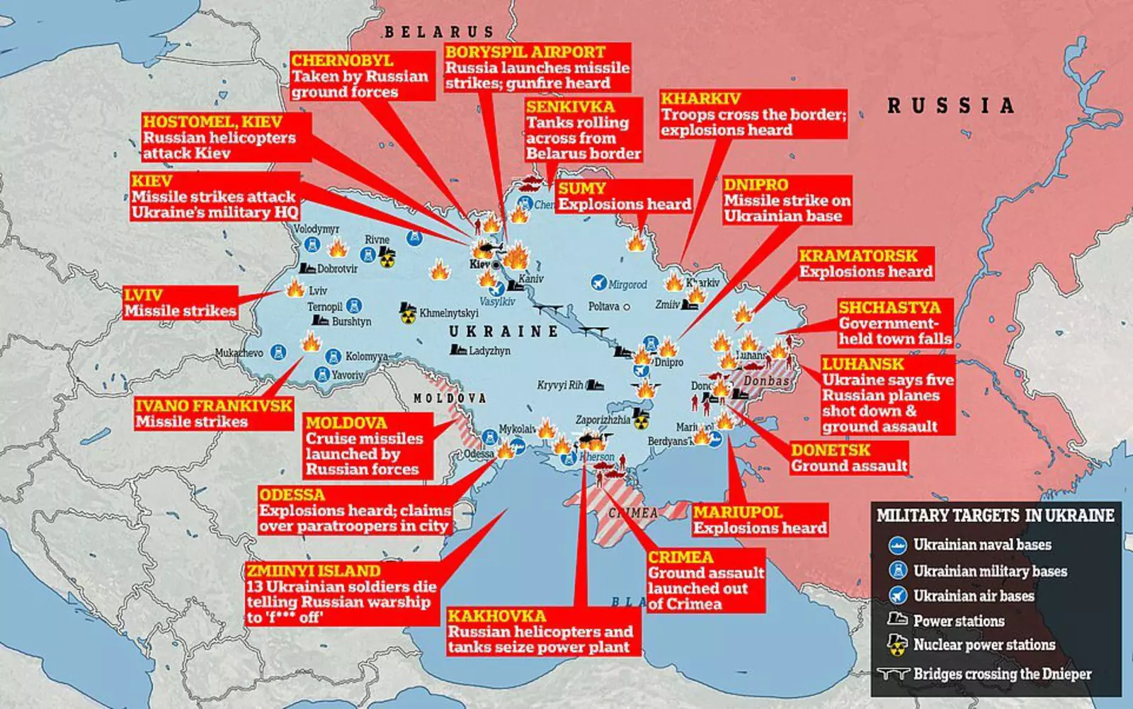 Карта войны украины с россией